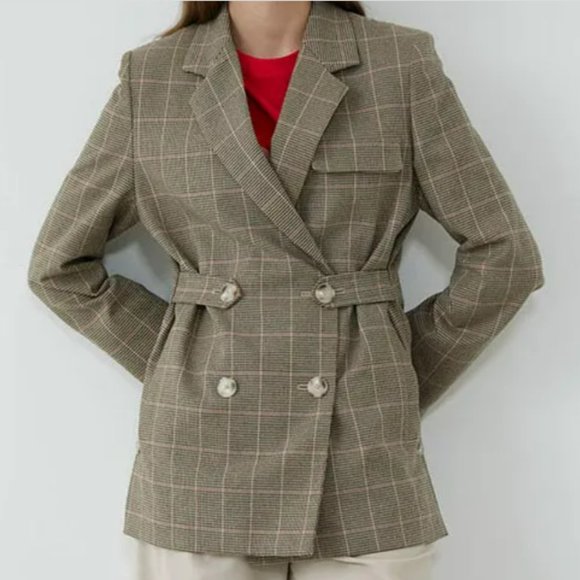 EN OR Oversized Double-Breasted Blazer, Medium - Picture 1 of 13